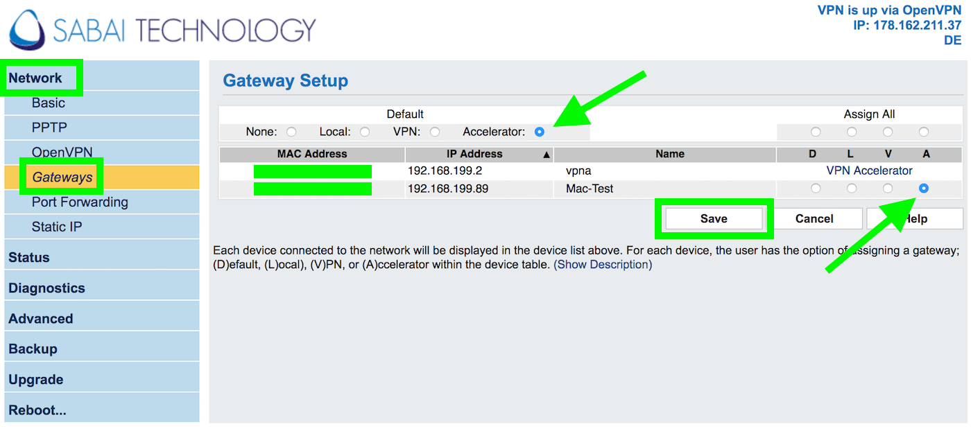 gateways vpn router