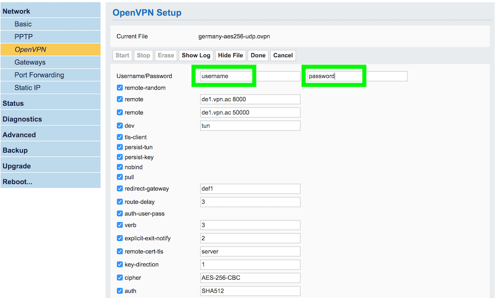 vpn router openvpn sabai