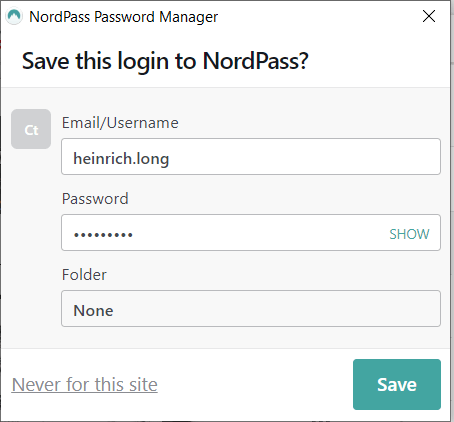 nordpass autosave