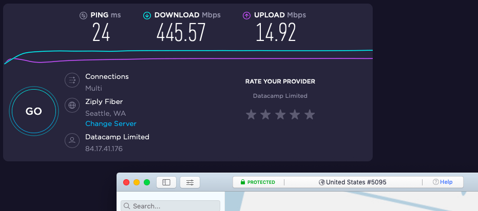 Fastest VPN speeds with HMA