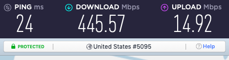 NordVPN is the fastest VPN I have ever seen.