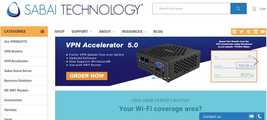 Sabai Technology VPN router