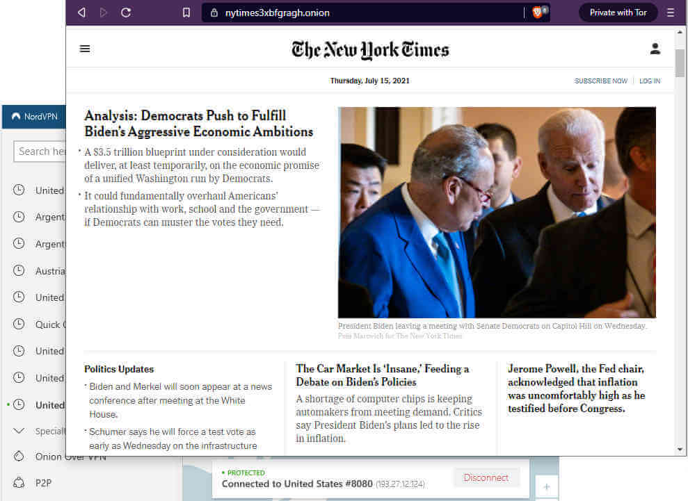 the new york times on the ark web