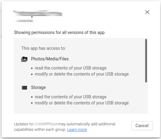 android app permissions