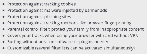 perfect privacy trackstop list