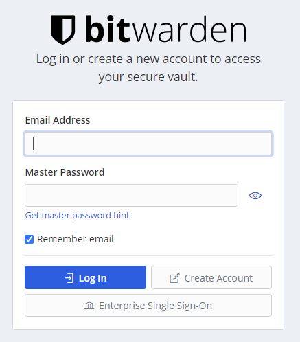 Bitwarden Web Vault