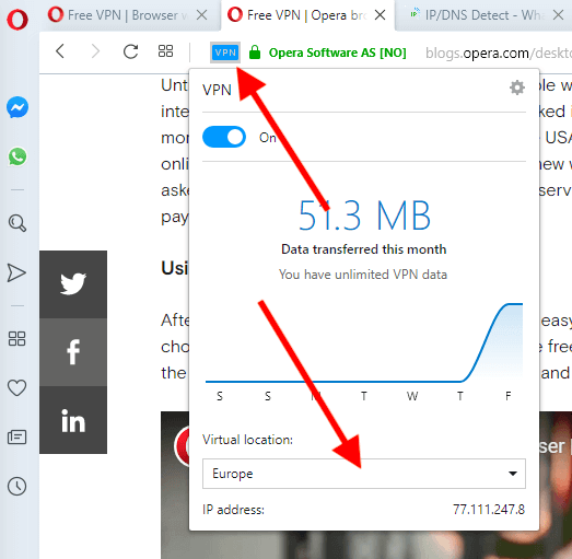 opera vpn browser