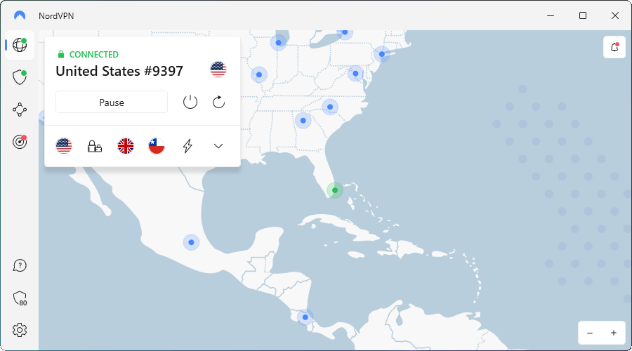 NordVPN and HideMyAss VPN apps