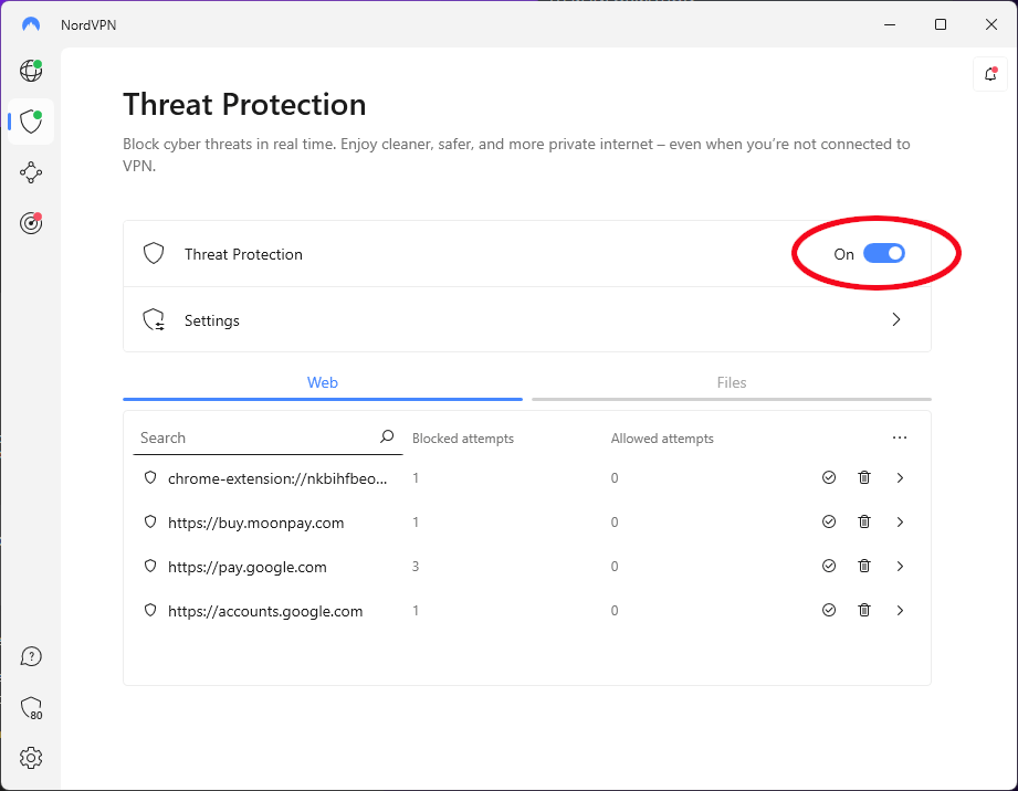 NordVPN Threat Protection vs HMA