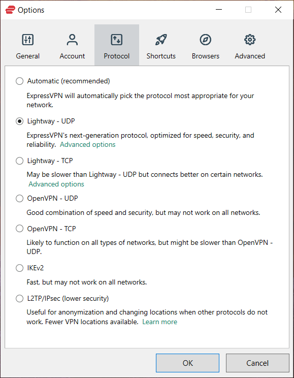 VPN protocols compared