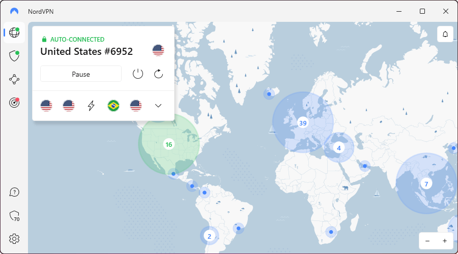 NordVPN Windows app