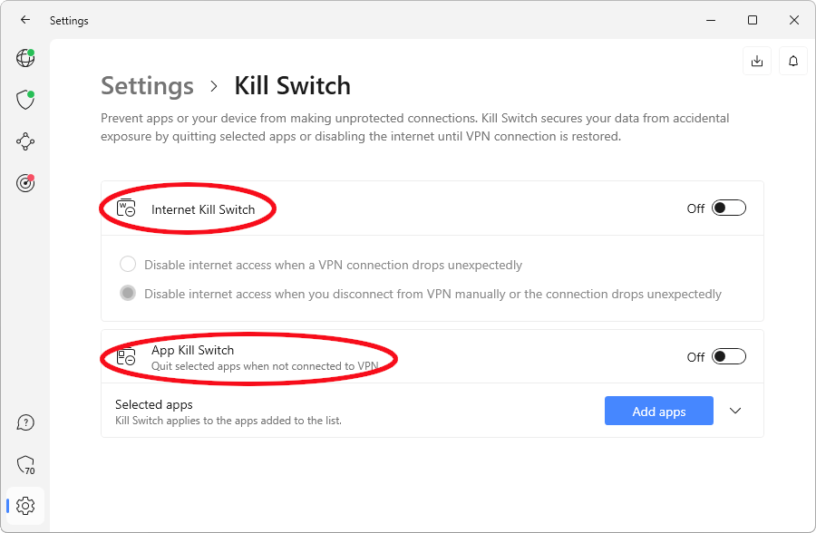 NordVPN kill switch