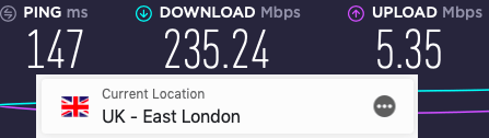 ExpressVPN UK speeds vs Proton VPN