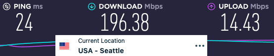 ExpressVPN speeds vs pure VPN