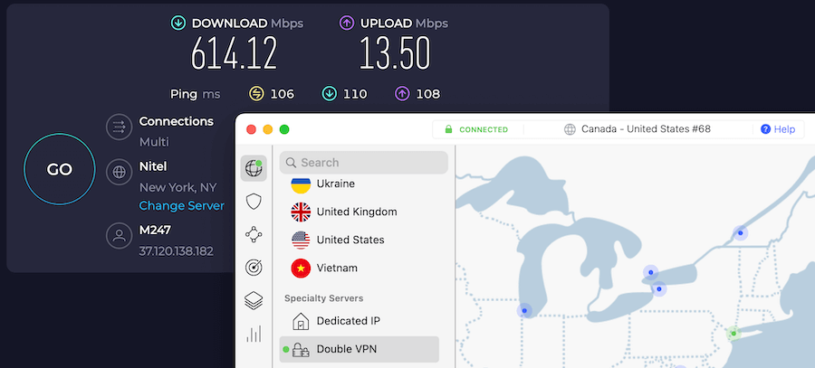 Multi Hop VPN speed