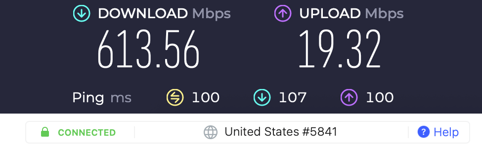 NordVPN speed tests