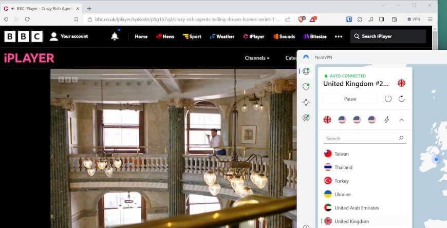 NordVPN with BBC iPlayer