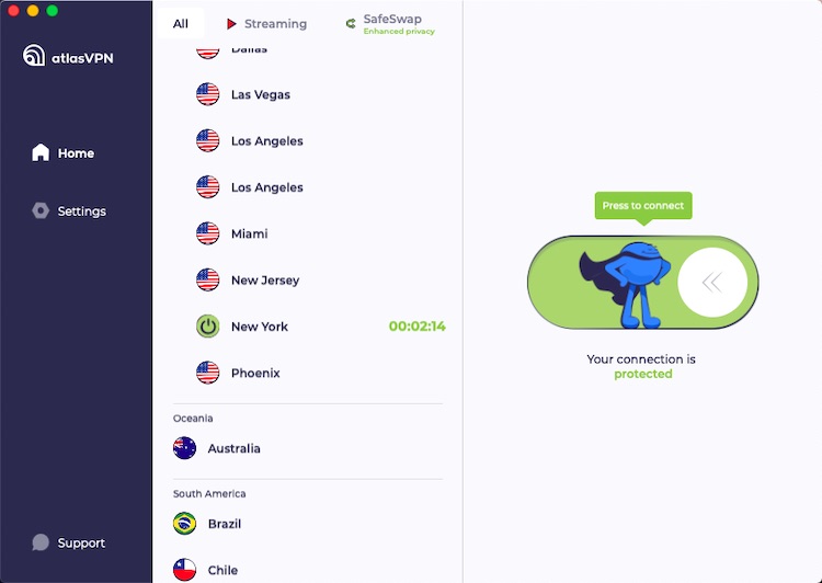 Atlas VPN macOS Desktop app