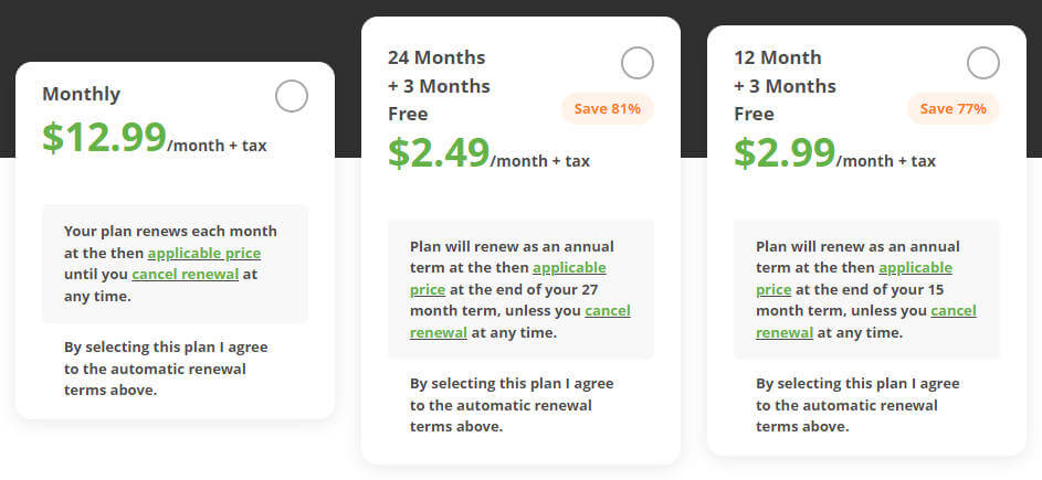 IPVanish prices vs ExpressVPN