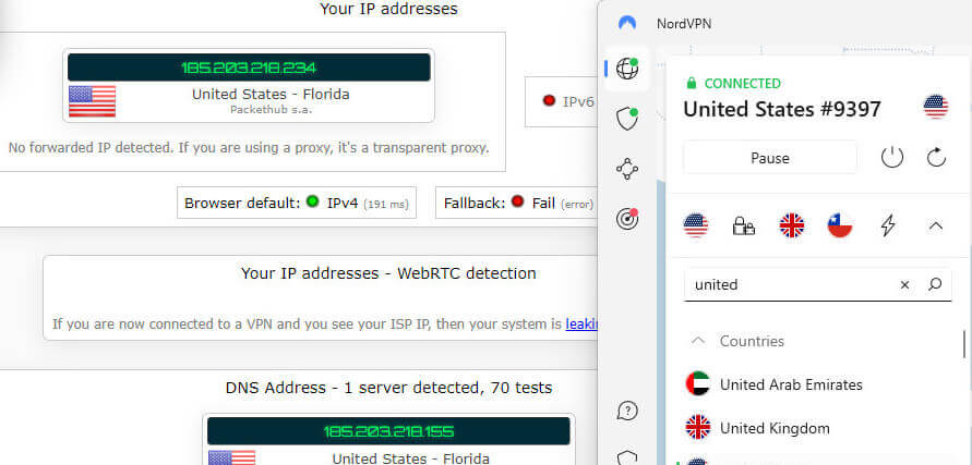 NordVPN vs PureVPN security