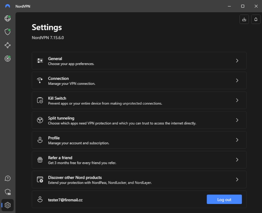 NordVPN Settings