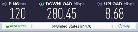 NordVPN speeds vs PIA