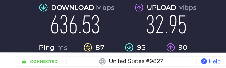 NordVPN vs Mullvad VPN speed test