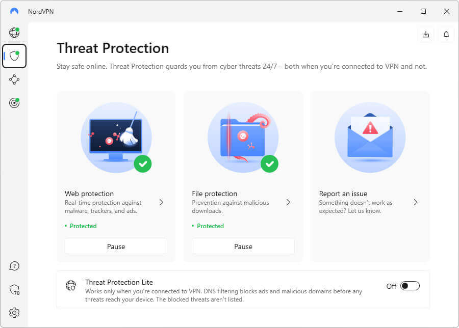 Threat Protection security NordVPN vs CyberGhost