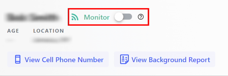 Whitepages Moniotr Feature