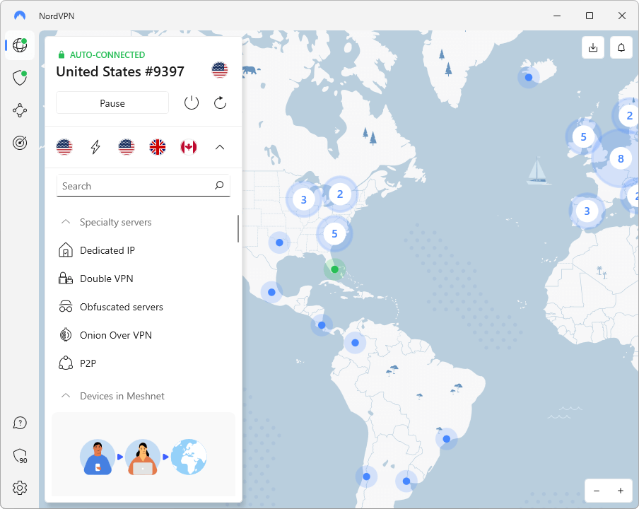 NordVPN desktop vs CyberGhost