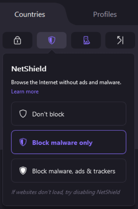 protonvpn netshield
