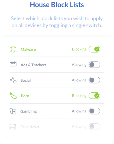 Windscribe House block lists