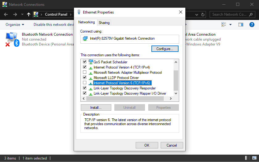 Disable IPv6