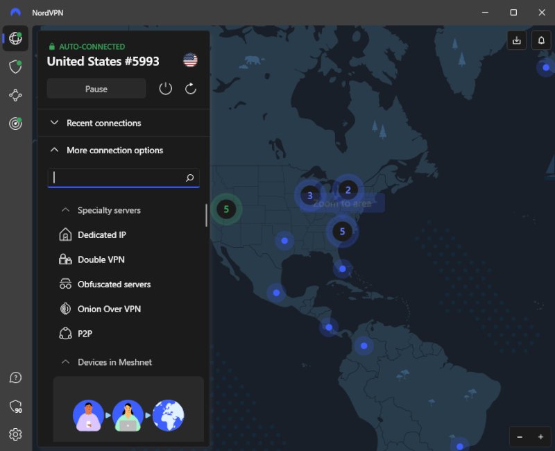 NordVPN US servers