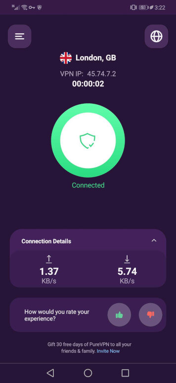 PureVPN Android