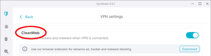 Surfshark CleanWeb