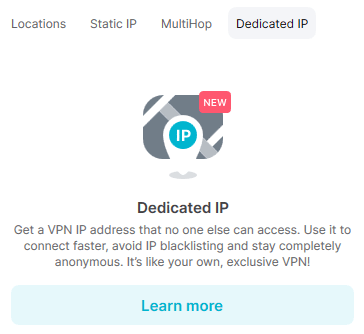 Surfshark Dedicated IP