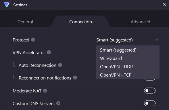 Proton VPN protocols