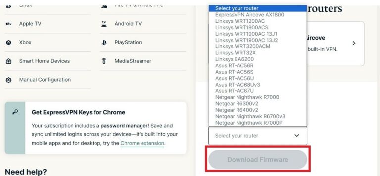 ExpressVPN router Firmware