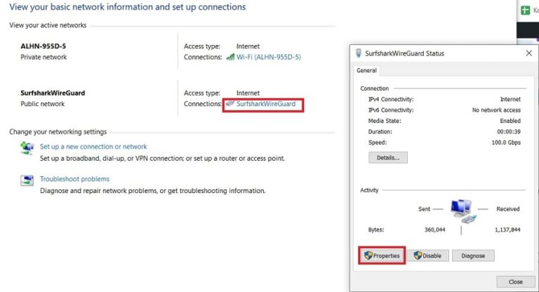 WireGuard Properties