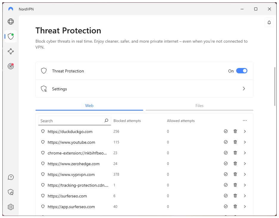 Threat Protection with NordVPN