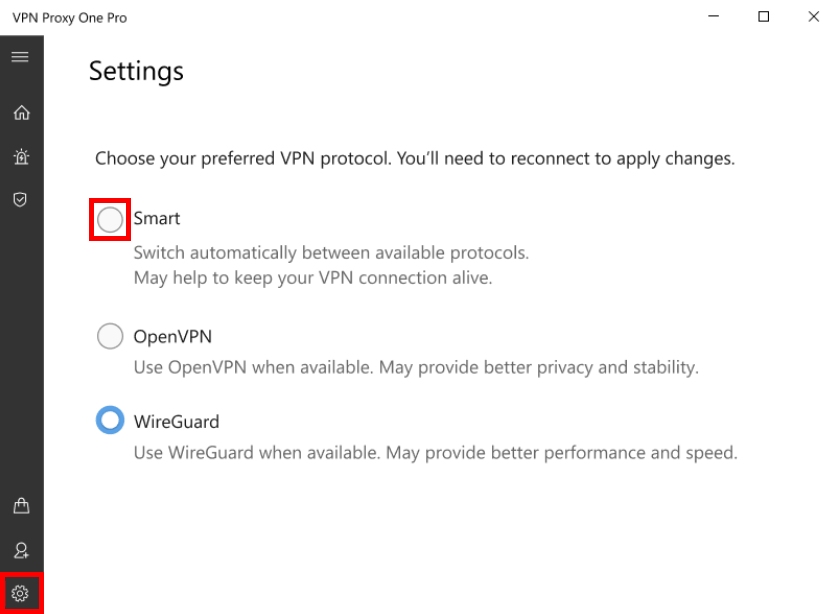 VPN Proxy One VPN protocols