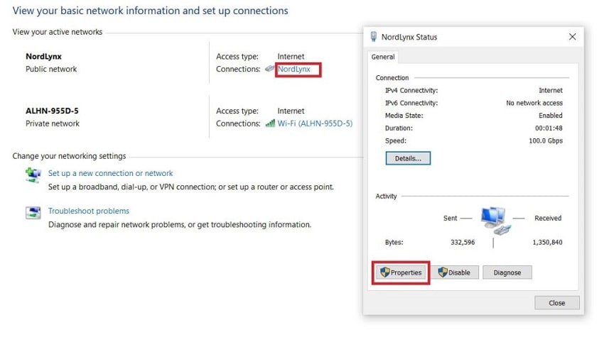 VPN with No-Lag: NordLynx Ethernet Properties