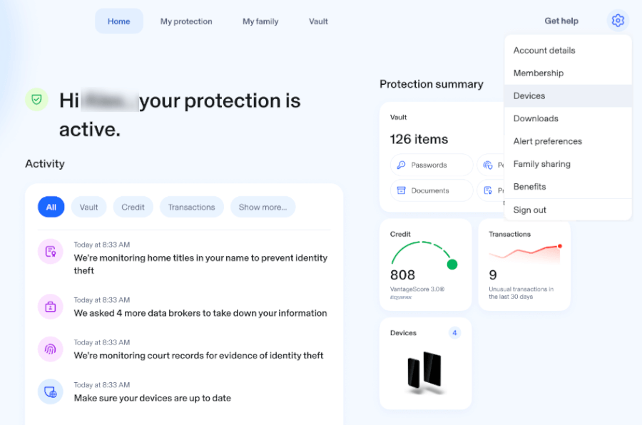 Aura dashboard