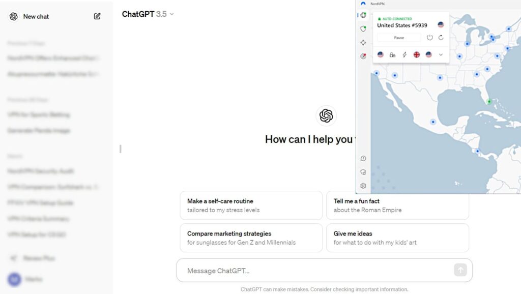 Use NordVPN to Unblock ChatGPT