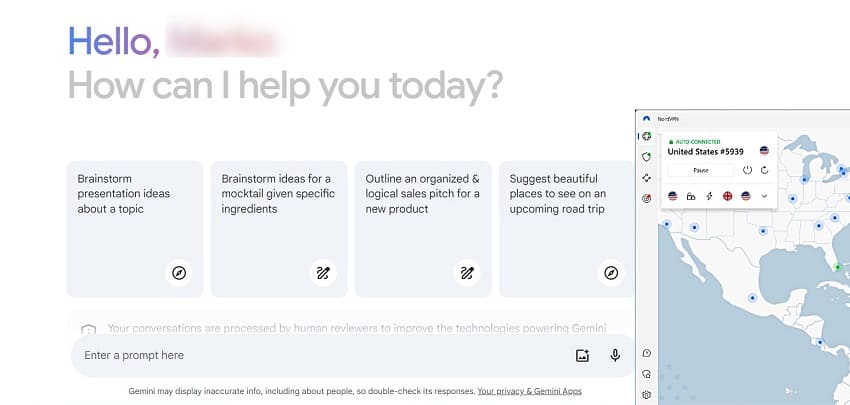 Unblocking Google Gemini with VPN