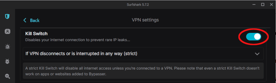 Set Surfshark Kill Switch