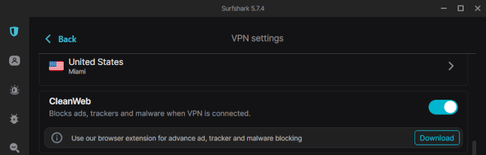 Surfshark CleanWeb
