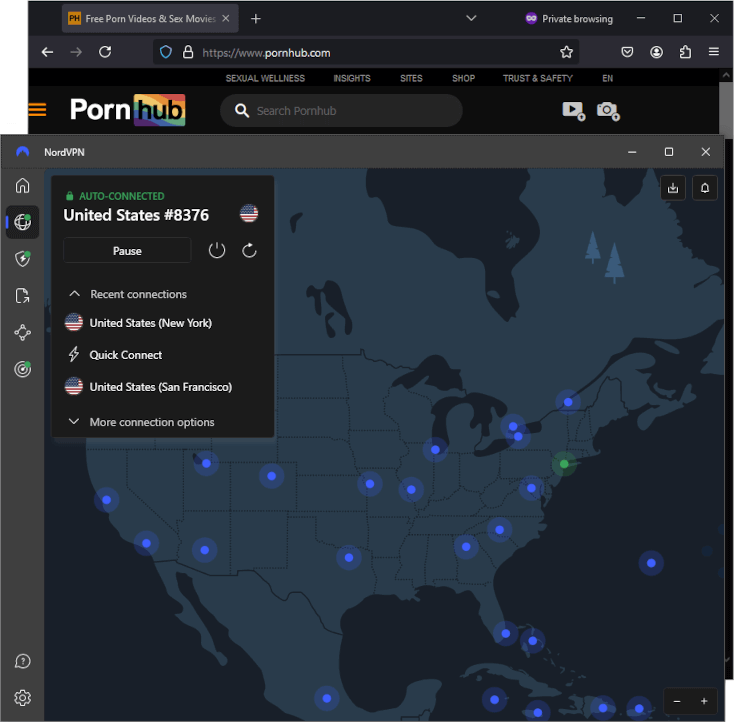 NordVPN Arkansas pornhub unblock