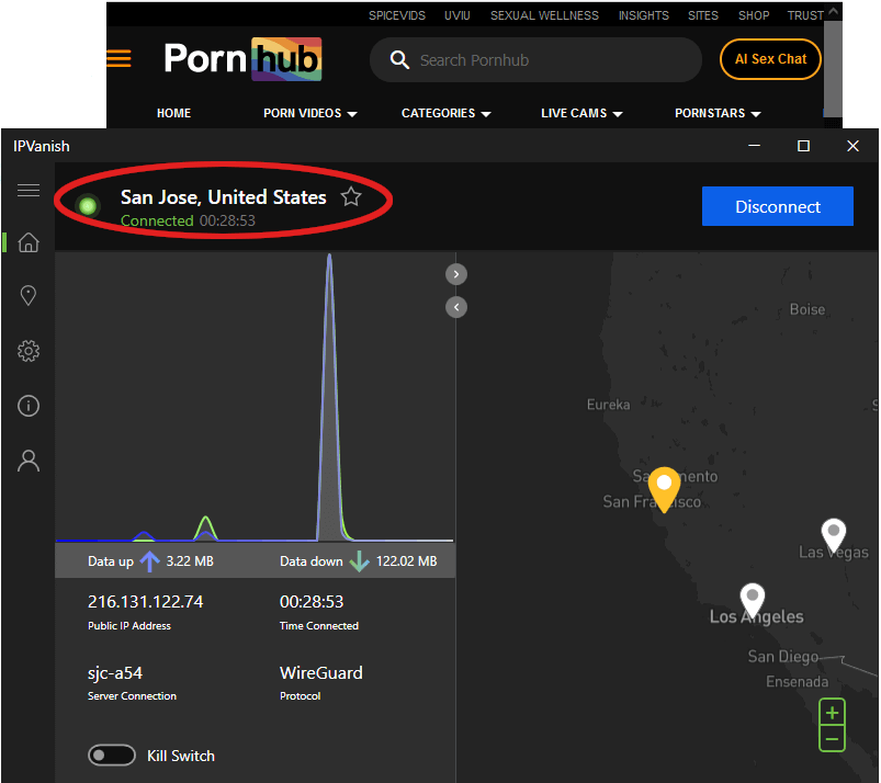 IPVanish San Jose Pornhub